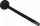 Hansgrohe AXOR UNIVERSAL CIRCULAR 354 mm-es törölközőtartó, matt fekete 42826670