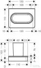 Hansgrohe AXOR UNIVERSAL SOFTSQUARE fogkefetartó pohár, króm 42834000