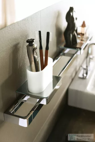 Hansgrohe AXOR UNIVERSAL SOFTSQUARE fogkefetartó pohár, króm 42834000