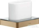 Hansgrohe AXOR UNIVERSAL SOFTSQUARE fogkefetartó pohár,szálcsiszolt bronz 42834140