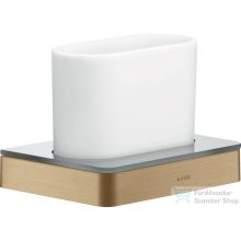  Hansgrohe AXOR UNIVERSAL SOFTSQUARE fogkefetartó pohár,szálcsiszolt bronz 42834140