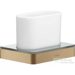   Hansgrohe AXOR UNIVERSAL SOFTSQUARE fogkefetartó pohár,szálcsiszolt bronz 42834140