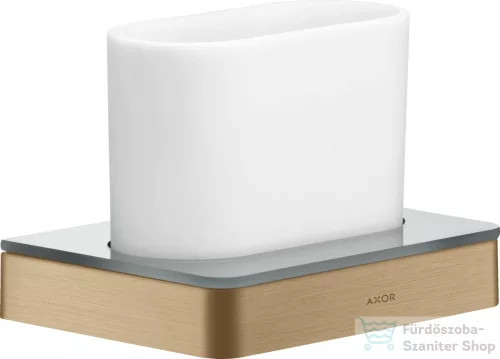 Hansgrohe AXOR UNIVERSAL SOFTSQUARE fogkefetartó pohár,szálcsiszolt bronz 42834140