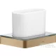 Hansgrohe AXOR UNIVERSAL SOFTSQUARE fogkefetartó pohár,szálcsiszolt bronz 42834140