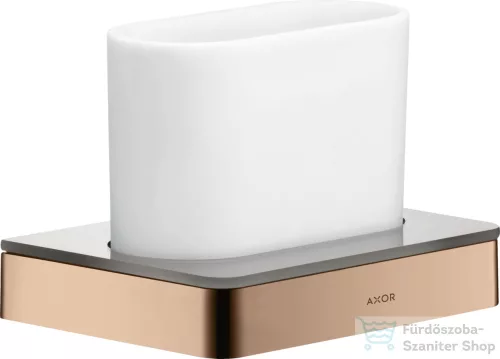 Hansgrohe AXOR UNIVERSAL SOFTSQUARE fogkefetartó pohár,polírozott vörös arany hatású 42834300