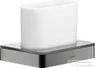 Hansgrohe AXOR UNIVERSAL SOFTSQUARE fogkefetartó pohár,polírozott fekete króm 42834330