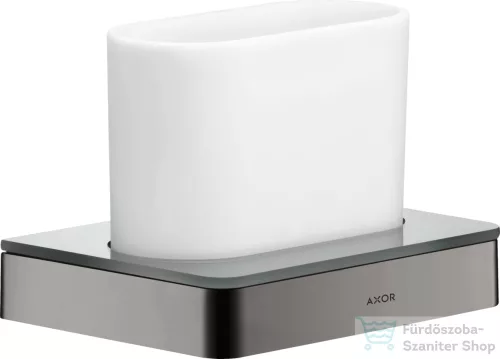 Hansgrohe AXOR UNIVERSAL SOFTSQUARE fogkefetartó pohár,polírozott fekete króm 42834330