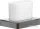 Hansgrohe AXOR UNIVERSAL SOFTSQUARE fogkefetartó pohár,szálcsiszolt fekete króm 42834340