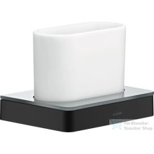   Hansgrohe AXOR UNIVERSAL SOFTSQUARE fogkefetartó pohár,matt fekete 42834670