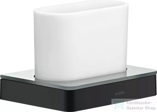 Hansgrohe AXOR UNIVERSAL SOFTSQUARE fogkefetartó pohár,matt fekete 42834670