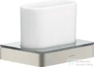 Hansgrohe AXOR UNIVERSAL SOFTSQUARE fogkefetartó pohár,rozsdamentes acél hatású 42834800