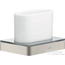   Hansgrohe AXOR UNIVERSAL SOFTSQUARE fogkefetartó pohár,rozsdamentes acél hatású 42834800