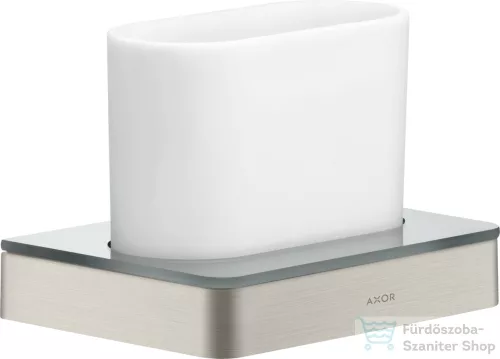 Hansgrohe AXOR UNIVERSAL SOFTSQUARE fogkefetartó pohár,rozsdamentes acél hatású 42834800