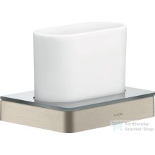   Hansgrohe AXOR UNIVERSAL SOFTSQUARE fogkefetartó pohár,szálcsiszolt nikkel 42834820