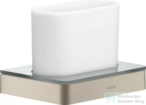 Hansgrohe AXOR UNIVERSAL SOFTSQUARE fogkefetartó pohár,szálcsiszolt nikkel 42834820