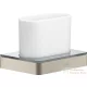 Hansgrohe AXOR UNIVERSAL SOFTSQUARE fogkefetartó pohár,szálcsiszolt nikkel 42834820