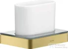 Hansgrohe AXOR UNIVERSAL SOFTSQUARE fogkefetartó pohár,szálcsiszolt sárgaréz hatású 42834950