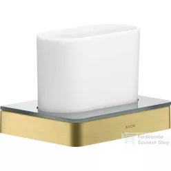   Hansgrohe AXOR UNIVERSAL SOFTSQUARE fogkefetartó pohár,szálcsiszolt sárgaréz hatású 42834950