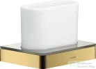 Hansgrohe AXOR UNIVERSAL SOFTSQUARE fogkefetartó pohár,polírozott arany hatású 42834990