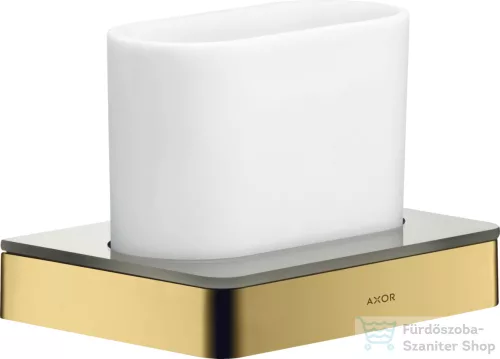 Hansgrohe AXOR UNIVERSAL SOFTSQUARE fogkefetartó pohár,polírozott arany hatású 42834990