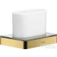 Hansgrohe AXOR UNIVERSAL SOFTSQUARE fogkefetartó pohár,polírozott arany hatású 42834990