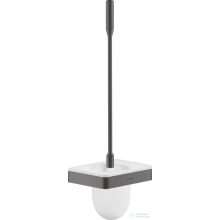   Hansgrohe AXOR UNIVERSAL SOFTSQUARE fali wc kefe tartó,szálcsiszolt fekete króm 42835340