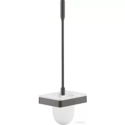   Hansgrohe AXOR UNIVERSAL SOFTSQUARE fali wc kefe tartó,szálcsiszolt fekete króm 42835340