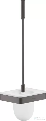 Hansgrohe AXOR UNIVERSAL SOFTSQUARE fali wc kefe tartó,szálcsiszolt fekete króm 42835340