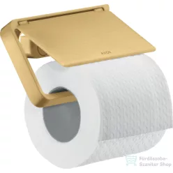   Hansgrohe AXOR UNIVERSAL Softsquare fedeles wc papír tartó,szálcsiszolt arany hatású 42836250