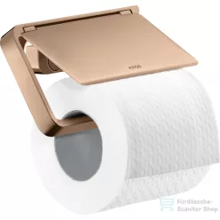   Hansgrohe AXOR UNIVERSAL Softsquare fedeles wc papír tartó,polírozott vörös arany hatású 42836300