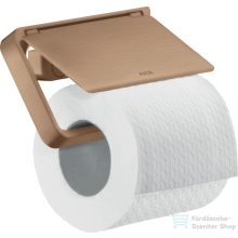   Hansgrohe AXOR UNIVERSAL Softsquare fedeles wc papír tartó,szálcsiszolt vörös arany hatású 42836310