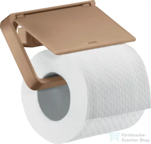 Hansgrohe AXOR UNIVERSAL Softsquare fedeles wc papír tartó,szálcsiszolt vörös arany hatású 42836310