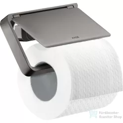   Hansgrohe AXOR UNIVERSAL Softsquare fedeles wc papír tartó,polírozott fekete króm 42836330
