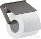 Hansgrohe AXOR UNIVERSAL Softsquare fedeles wc papír tartó,szálcsiszolt fekete króm 42836340