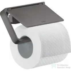   Hansgrohe AXOR UNIVERSAL Softsquare fedeles wc papír tartó,szálcsiszolt fekete króm 42836340