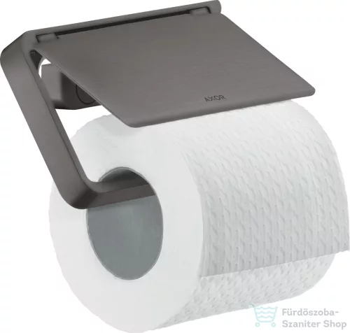 Hansgrohe AXOR UNIVERSAL Softsquare fedeles wc papír tartó,szálcsiszolt fekete króm 42836340