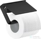 Hansgrohe AXOR UNIVERSAL Softsquare fedeles wc papír tartó, matt fekete 42836670