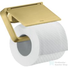   Hansgrohe AXOR UNIVERSAL Softsquare fedeles wc papír tartó,szálcsiszolt sárgaréz hatású 42836950