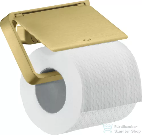 Hansgrohe AXOR UNIVERSAL Softsquare fedeles wc papír tartó,szálcsiszolt sárgaréz hatású 42836950