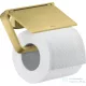 Hansgrohe AXOR UNIVERSAL Softsquare fedeles wc papír tartó,szálcsiszolt sárgaréz hatású 42836950