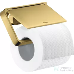   Hansgrohe AXOR UNIVERSAL Softsquare fedeles wc papír tartó,polírozott arany hatású 42836990