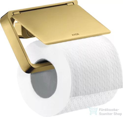 Hansgrohe AXOR UNIVERSAL Softsquare fedeles wc papír tartó,polírozott arany hatású 42836990