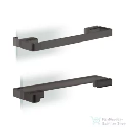   Hansgrohe AXOR UNIVERSAL SOFTSQUARE zuhanyajtó fogantyú,szálcsiszolt fekete króm 42837340