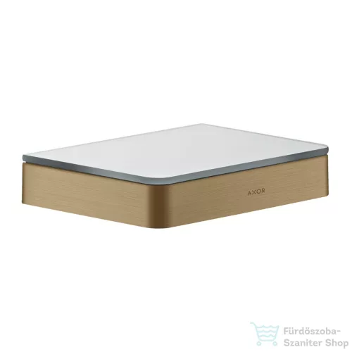 Hansgrohe AXOR UNIVERSAL SOFTSQUARE 15 cm-es polc,szálcsiszolt bronz 42840140