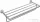 Hansgrohe AXOR UNIVERSAL CIRCULAR 65,5 cm-es törölközőtartó polc, króm 42843000