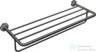 Hansgrohe AXOR UNIVERSAL CIRCULAR 65,5 cm-es törölközőtartó polc,polírozott fekete króm 42843330