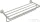 Hansgrohe AXOR UNIVERSAL CIRCULAR 65,5 cm-es törölközőtartó polc,rozsdamentes acél hatású 42843800