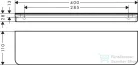 Hansgrohe AXOR UNIVERSAL Circular 40 cm-es fém polc,szálcsiszolt fekete króm 42844340