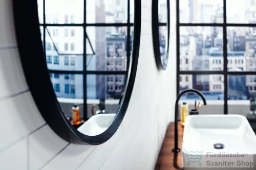 Hansgrohe AXOR UNIVERSAL Cricular 60 cm-es fali tükör, matt fekete 42848670