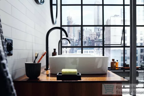 Hansgrohe AXOR UNIVERSAL Cricular 60 cm-es fali tükör, matt fekete 42848670